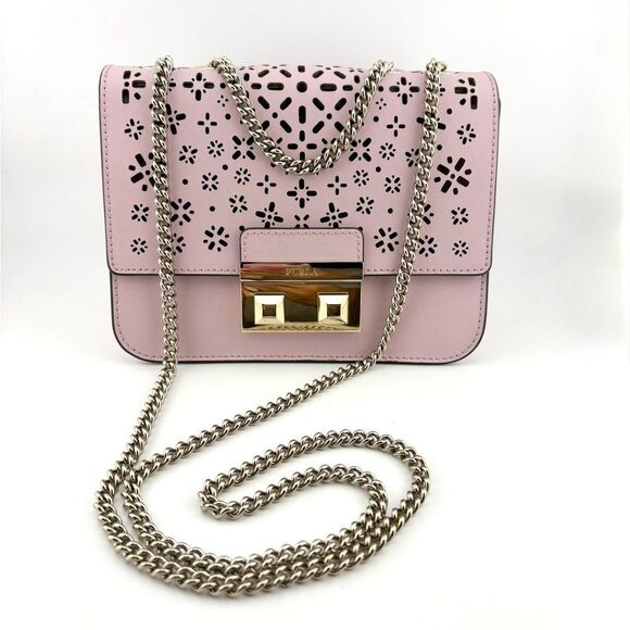 Lavender Furla Shoulder / Crossbody Bag EUC RARE - Picture 2 of 14